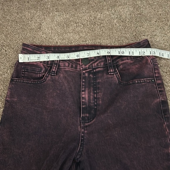 Wild Fable Purple Wash Denim skinny Raw Hem Size 2 - Picture 9 of 13